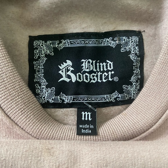 Blind Rooster Pink Asian Inspired “Good Vibes” Sweatshirt Men’s Medium - Picture 4 of 4